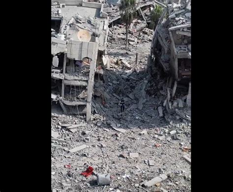 Video Formidable Destruction In Gazas Al Zahra City Filmed By