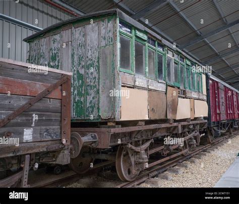 Oldbury Railway Carriage Awaiting Restoration At The Train Story At