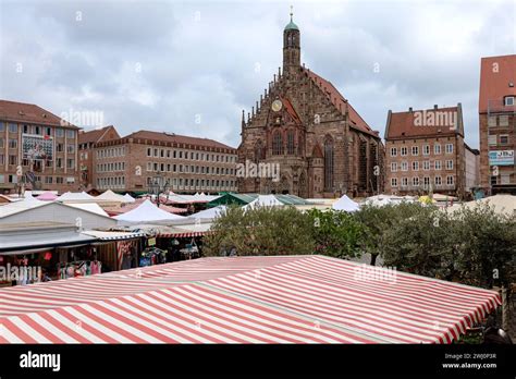 Nuremberg Old Town Main Market Stock Photo Alamy