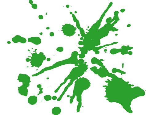 10 Green Paint Splatters PNG Transparent OnlyGFX