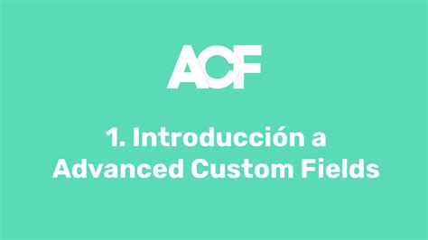 Curso De Advanced Custom Fields Introducci N Boluda