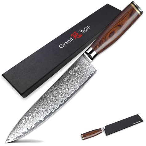 Aliexpress Buy Damascus Chef Knife Inch Layers Japanese