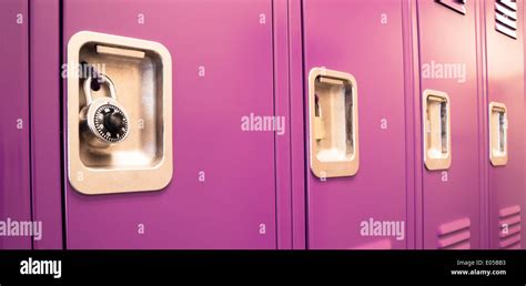 Student Lockers University School Campus Hallway Storage Locker College Stock Photo - Alamy