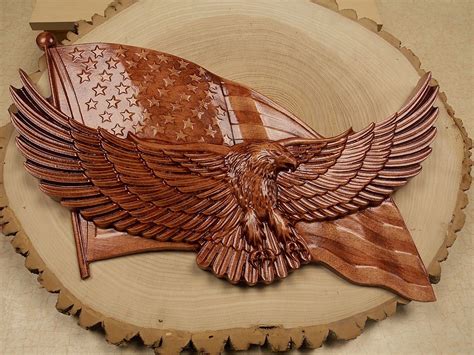 Bald Eagle Wood Carving Pattern