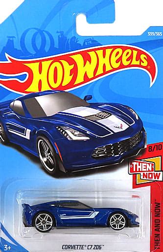 CORVETTE C Z Blue X White Hot Wheels THEN AND NOW FKB