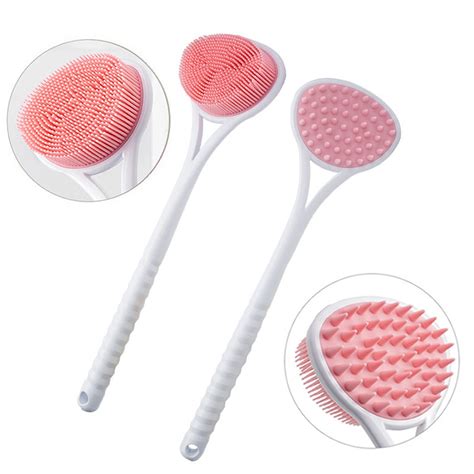 Silicone Body Brush Bath Brush Back Scrubber Long Handle Bath Shower