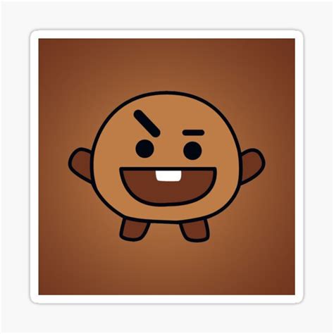 Bt21 Shooky Sticker For Sale By Ayshafarahana Redbubble