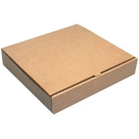 Single Wall 3 Ply Plain Cardboard Pizza Box