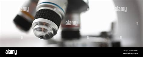 The Head Microscope On The Background Of Stock Photo Alamy