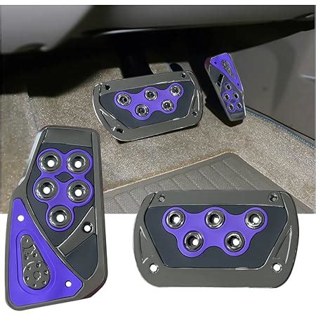 Amazon Lexley Pcs Anti Slip Aluminum Brake Gas Pedal Pads Auto No