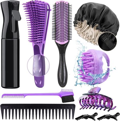 10pcs Detangling Brush For Black Natural Hair Curly Hair