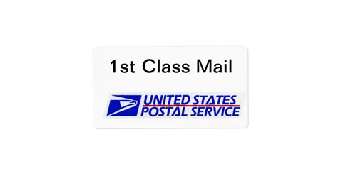 Easy To Identify Usps First Class Mail Label Zazzle