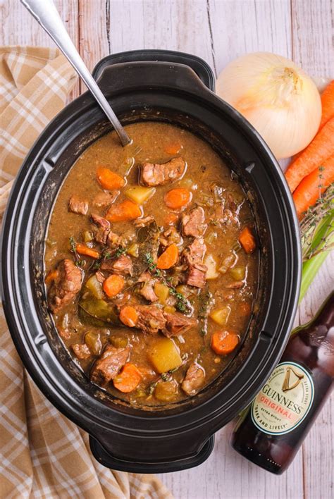 Irish Guinness Beef Stew Crockpot Recipe