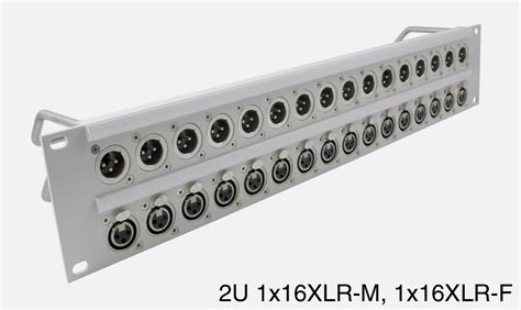 Canford Panneau De Connexion Xlr U X Neutrik Xlrm Haut X