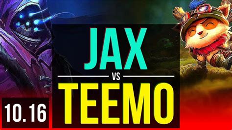 Jax Vs Teemo Top 3 Early Solo Kills Euw Master V10 16 Youtube