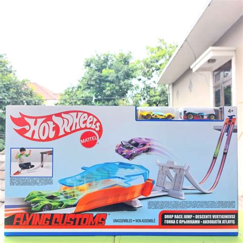 Jual HOT WHEELS DROP RACE JUMP TRACK SET ORIGINAL MATTEL Shopee