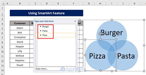 Drawing Venn Diagrams In Excel 2 Ways Exceldemy