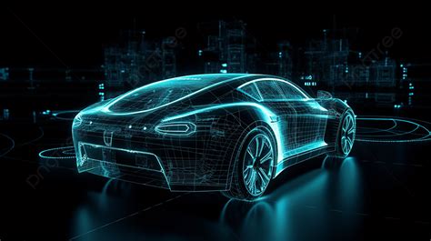 Car Technology Line Background Technology Line Car Technology