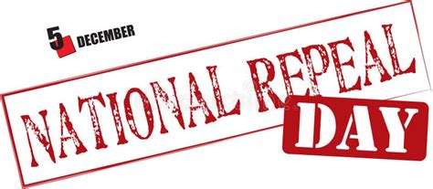 National Repeal Day Stock Illustrations National Repeal Day Stock