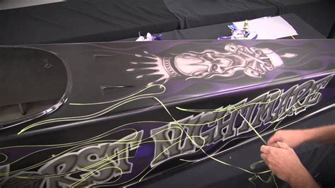 Automotive Airbrush Graphics And Custom Paint With Steve Vandemon Youtube