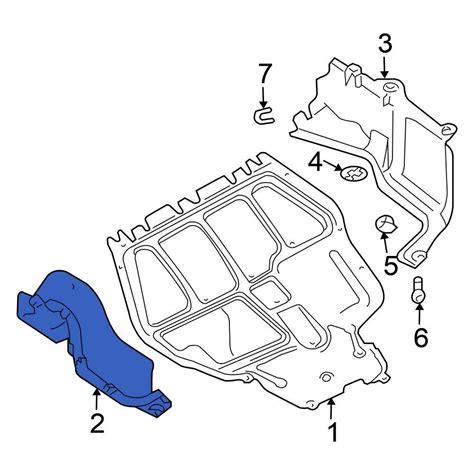 Volkswagen Oe C M Front Right Radiator Support Splash Shield