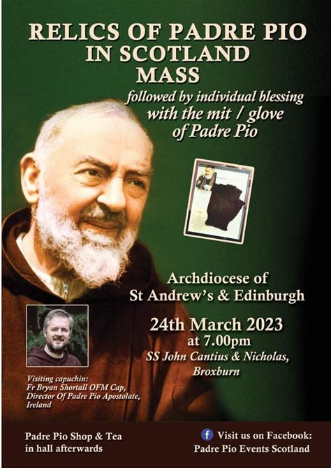 Archdiocese Of St Andrews Edinburgh On Twitter The Relics Of Padre