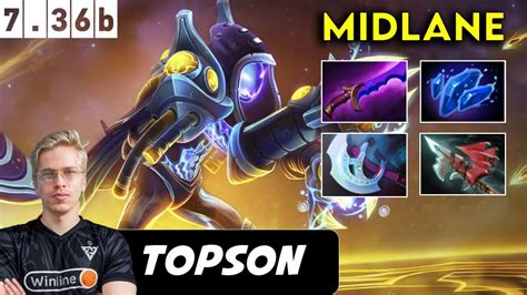 Topson Arc Warden Midlane Dota Patch B Pro Pub Gameplay Youtube