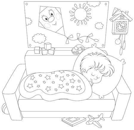 Child sleeping | Kids sleep, Coloring for kids, Coloring books