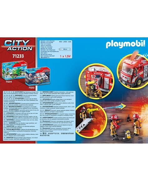 PLAYMOBIL Fire Truck - Macy's