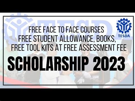 Tesda Scholarship May Libreng Daily Allowance Books Tool Kits At