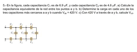 En La Figura Cada Capacitancia C Es De F Y Chegg