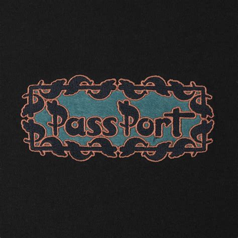 Pass~port Pattoned Tee Black Neptune Sport