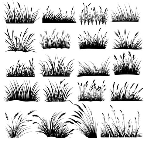 Grass Svg Bundle Grass Svg Clipart Wild Grass Svg Cut Files For Cricut Grass Svg Cut Files Etsy