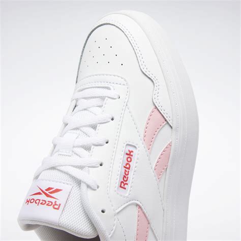 Reebok Court Advance Bold Shoes In Cloud White Pink Glow Cherry