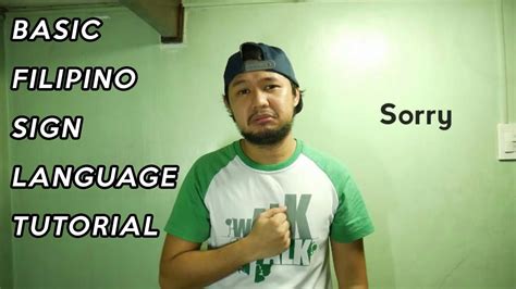 Basic Filipino Sign Language Youtube