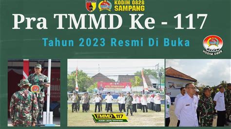 Bersama Review Kodim Sampang Di Liputan Apel Pembukaan Pra Tmmd Ke