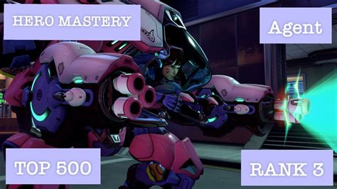 Overwatch 2 Hero Mastery Top 500 D Va Agent Rank 3 Zdragonfruit