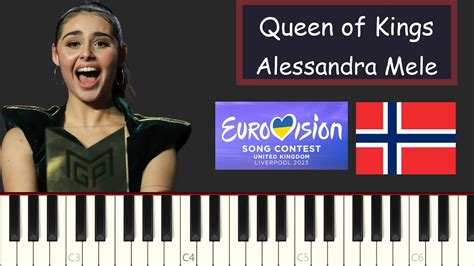 Alessandra Mele Queen Of Kings Norway Eurovision 2023 Piano