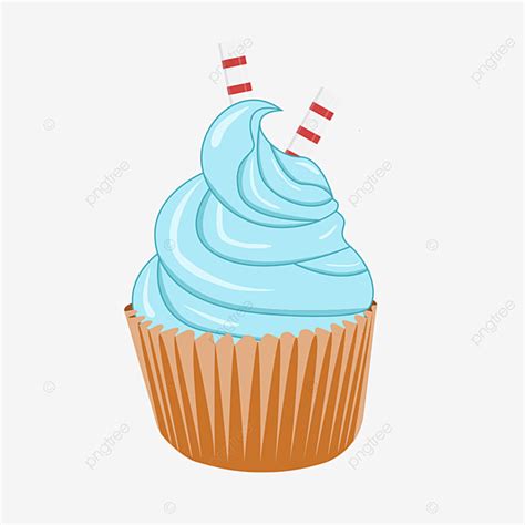 Blue Cupcakes Clipart