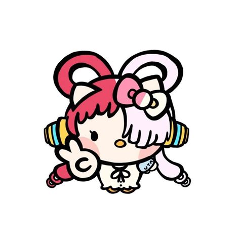 Pink Haired Cartoon Character With Headbands