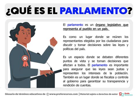 Qué es el Parlamento Definición de Parlamento