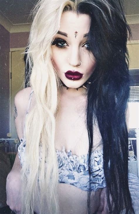 Edgy Chic Black And Blonde Hairstyles Pretty Designs