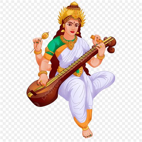 Goddess Saraswati Clipart Png Images Indian Religious Goddess