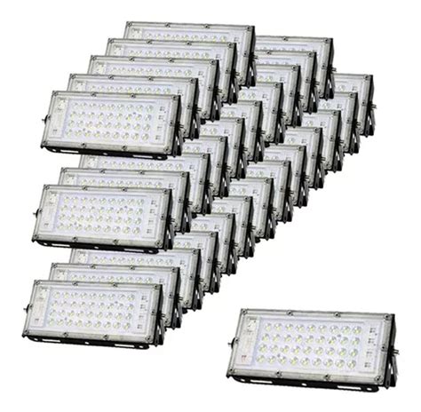 Paquete Reflector Led 20w Ilumina 200w 1800 Lm 30 Piezas C7s