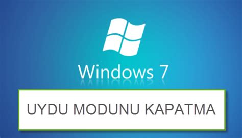 Windows 7 Uyku Modu Kapatma Ayarları Nasıl Kapatılır Resimli Anlatım