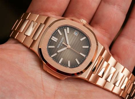 Patek Philippe Nautilus 5711 1R Watch In All Rose Gold Hands On