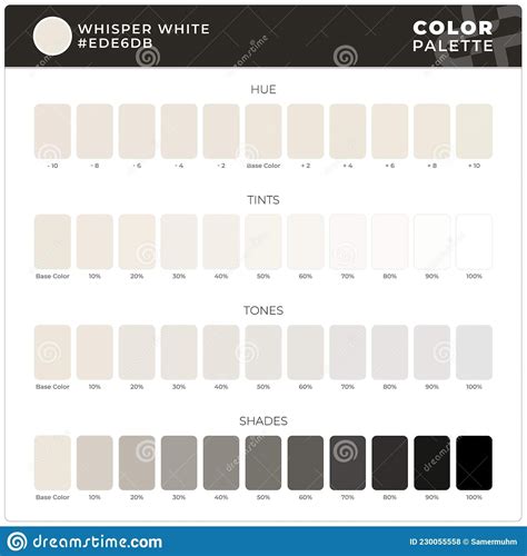 Whisper White Color Palette For Textile