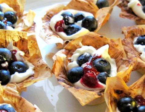 Made With Optimism Crisp Phyllo Cups Filled With Sweet Cream And Fruit