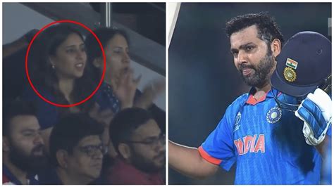 Watch Rohit Sharma S Wife Ritika Sharma Emotional Reaction When Rohit