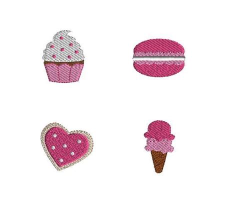 Mini Sweet Shop Machine Embroidery Design Set Instant Download Etsy Machine Embroidery